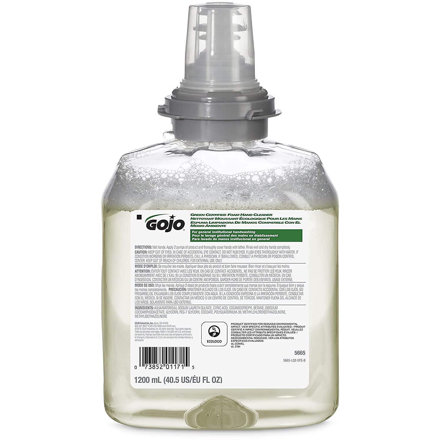 GOJO Foaming Hand Soap Refill for TFX Dispenser, 2/Carton