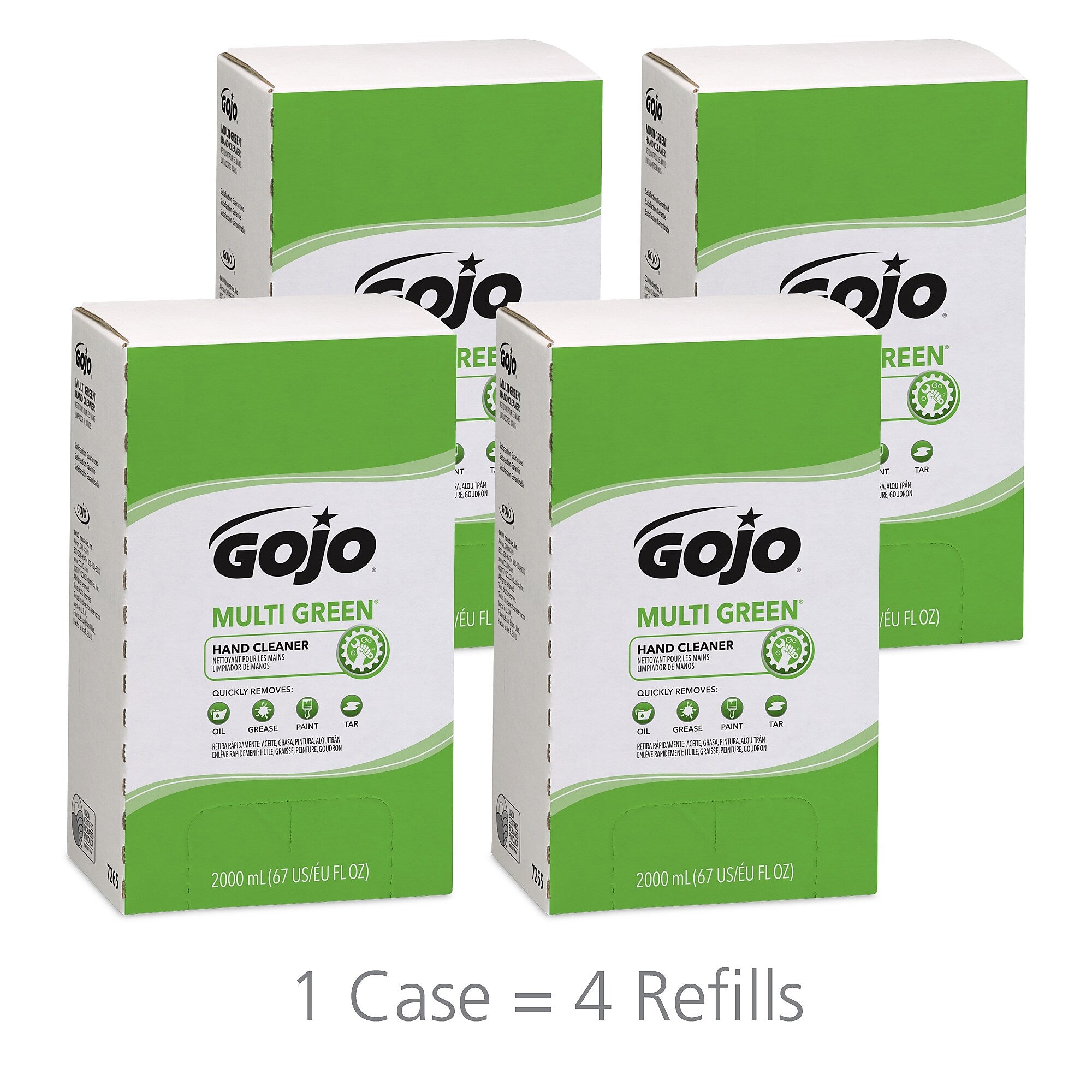 GOJO Liquid Hand Soap Refill, Citrus Scent, 67 oz., 4/Carton