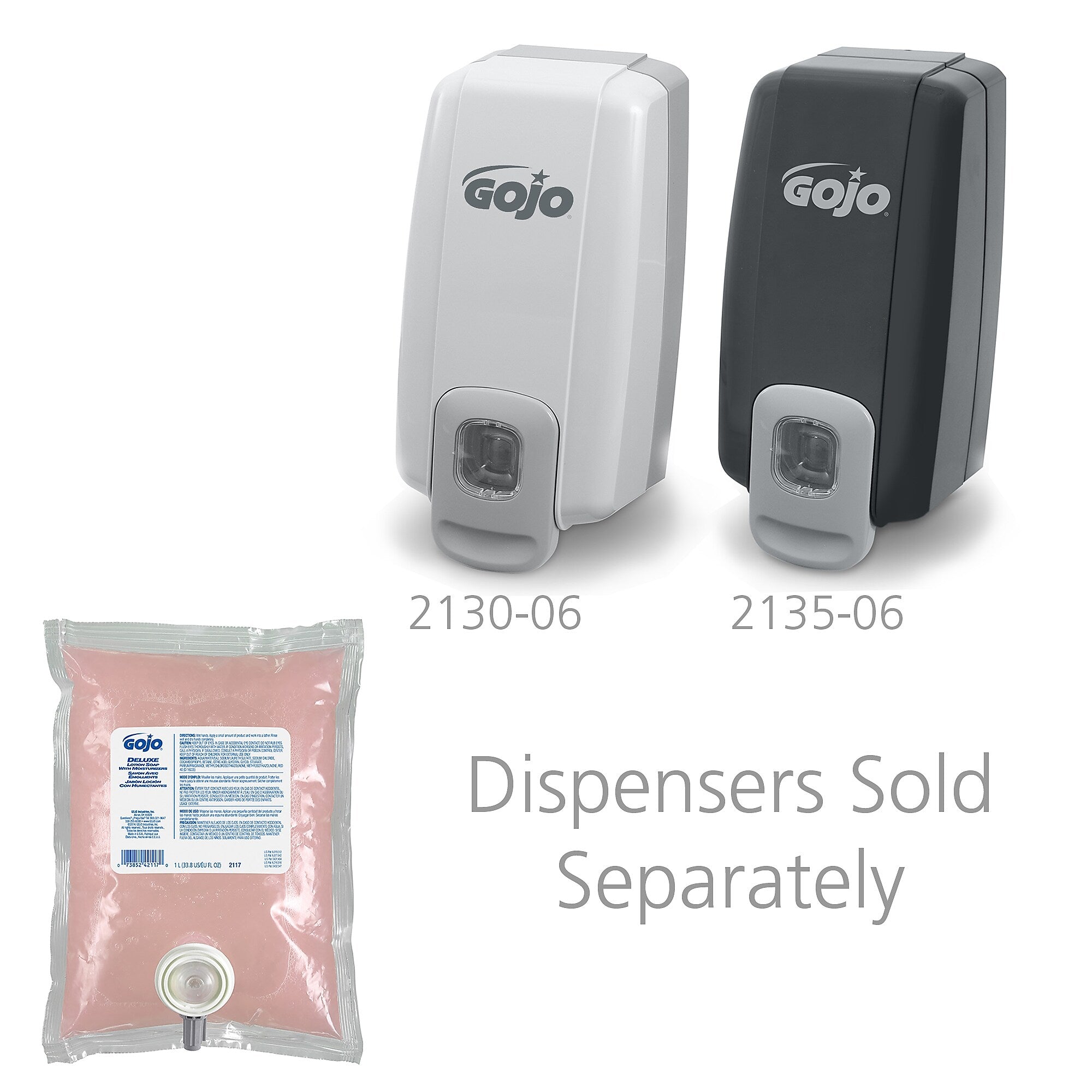 GOJO Liquid Hand Soap Refill for NXT Dispenser, Floral Scent, 33.8 oz., 8/Carton