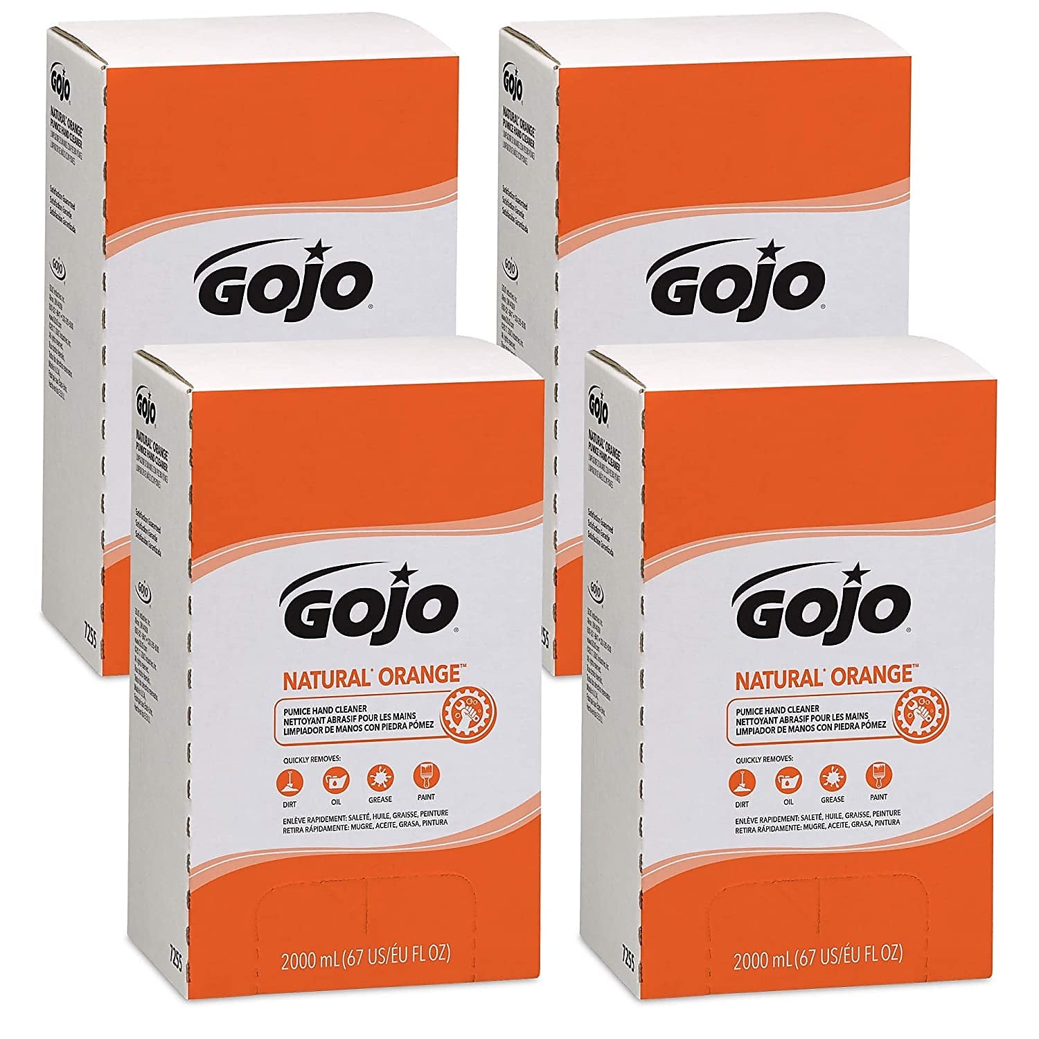 GOJO Liquid Hand Soap Refill for PRO TDX Dispenser, Orange Citrus Scent, 67 oz., 4/Carton