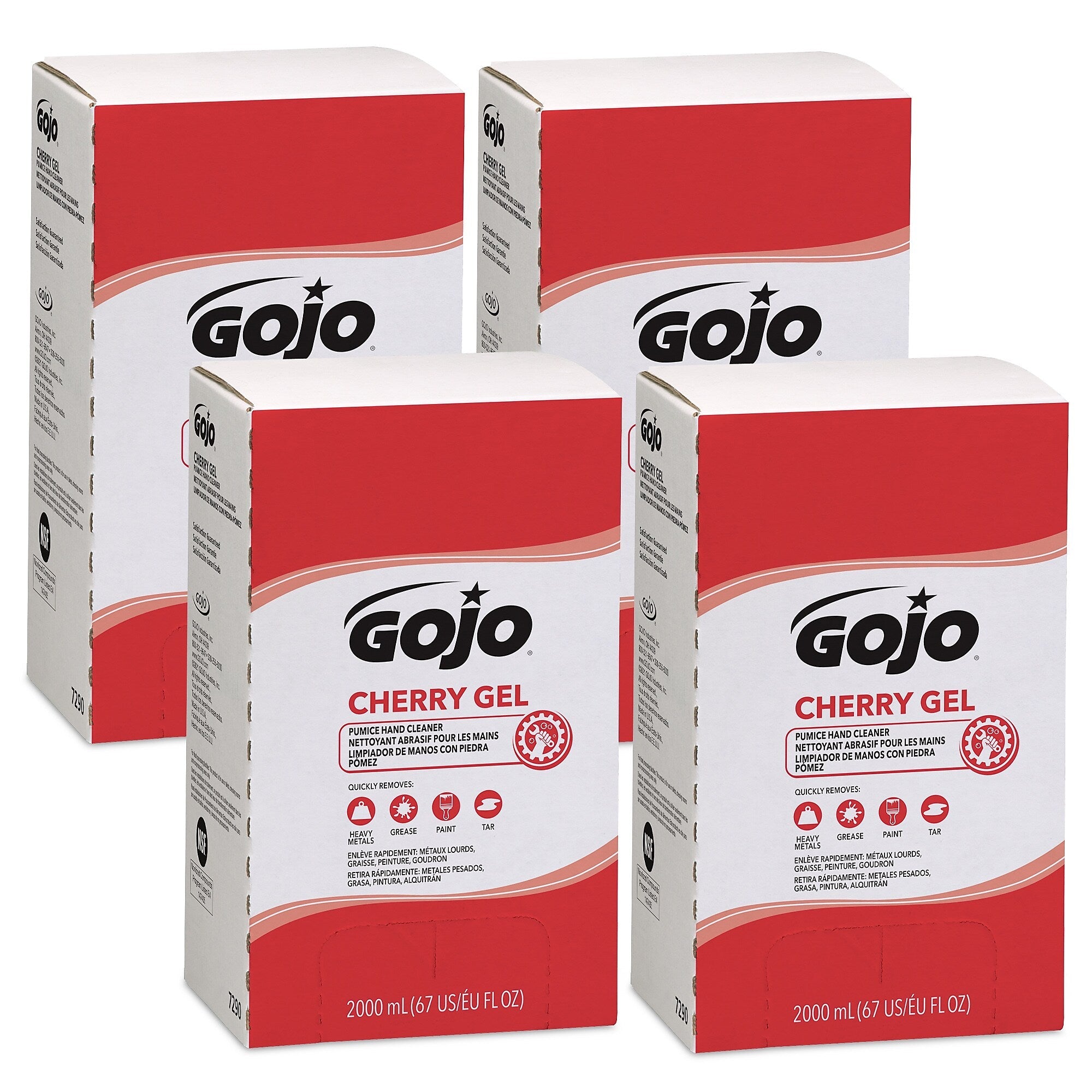 GOJOLiquid Hand Soap Refill for PRO TDX Dispenser, Cherry Scent, 4/Carton