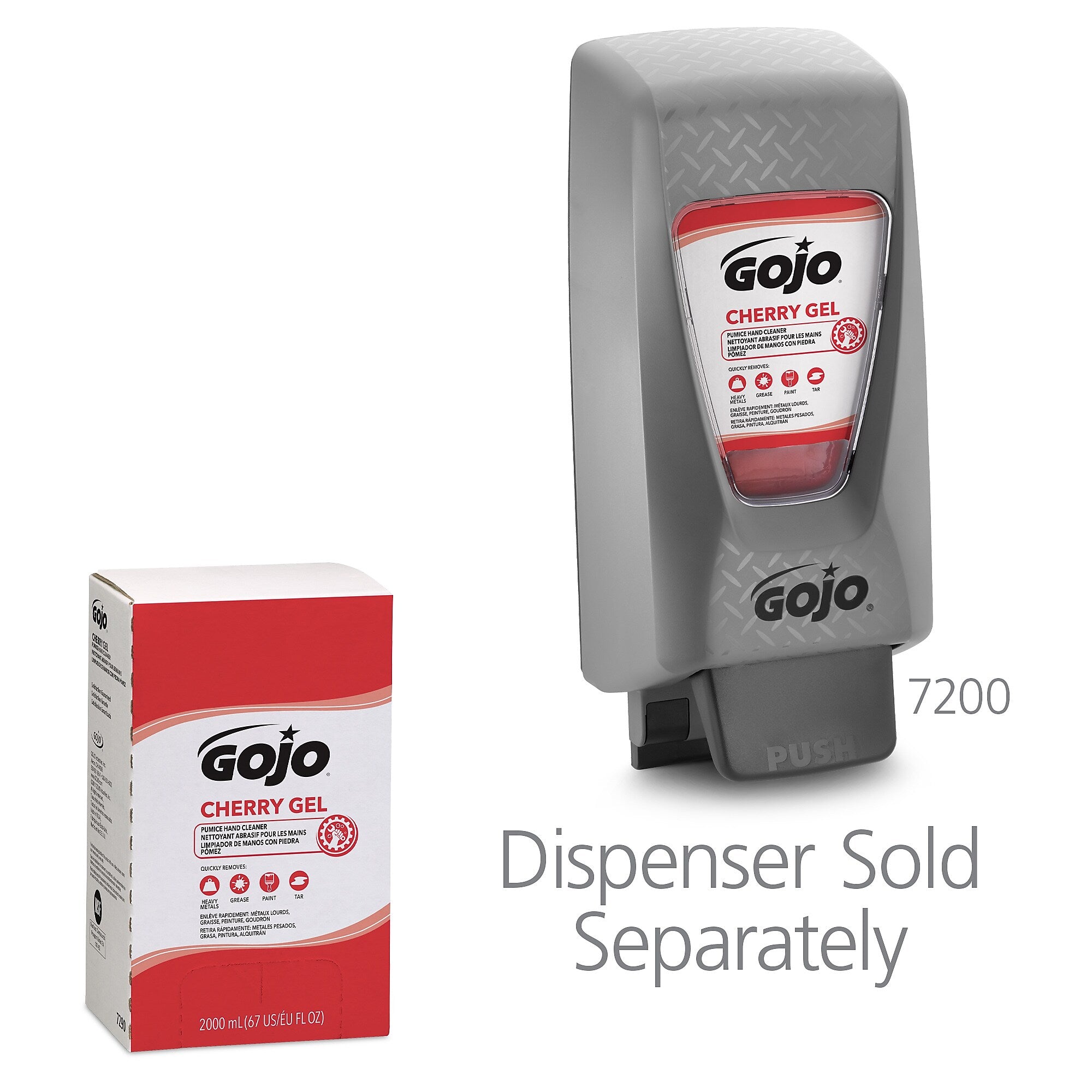 GOJOLiquid Hand Soap Refill for PRO TDX Dispenser, Cherry Scent, 4/Carton