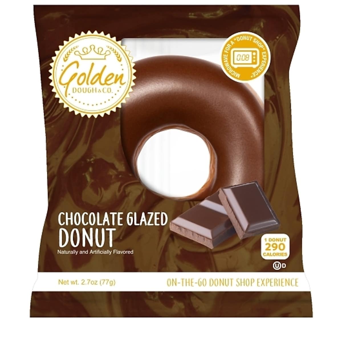 Golden Dough Chocolate Gazed Donut, 2.7 Oz.
