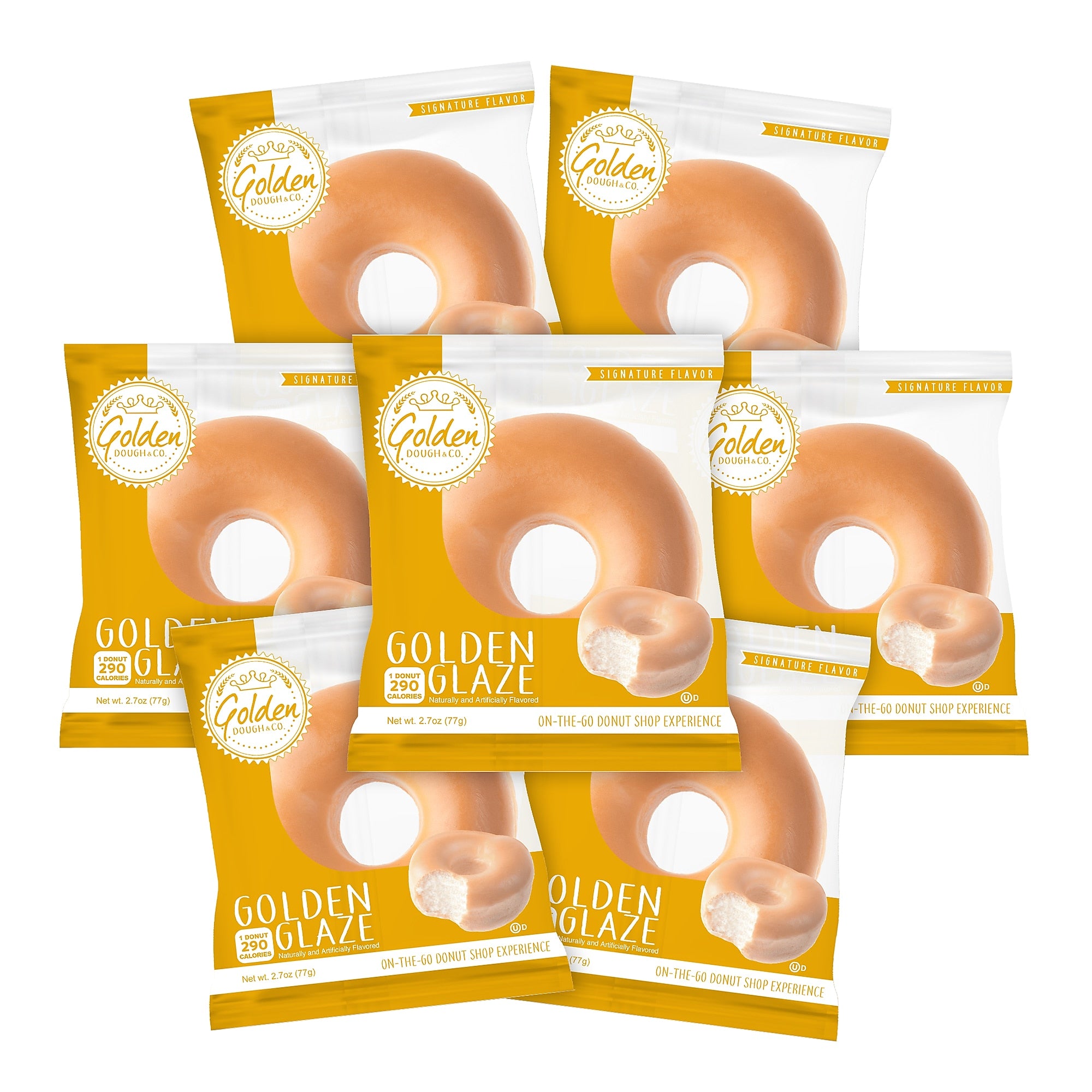 Golden Dough Glazed Donut, 2.7 oz, 7/Box