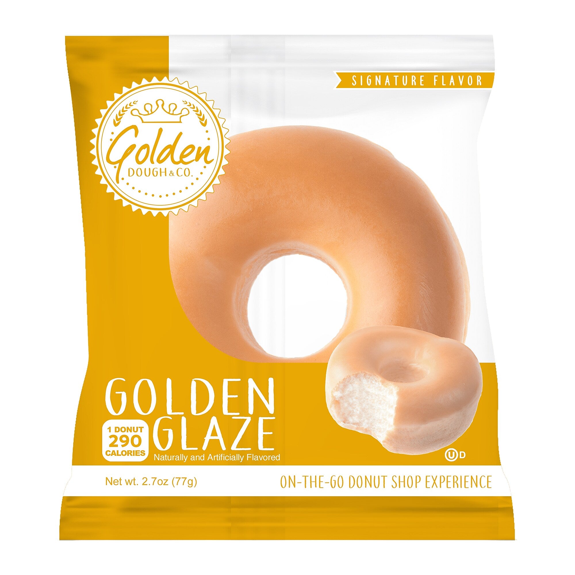 Golden Dough Glazed Donut, 2.7 oz, 7/Box