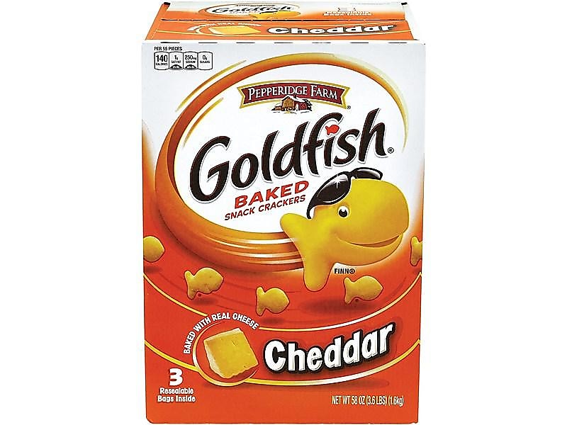 Goldfish Cheddar Crackers, 58 oz., 3 Packs/Box