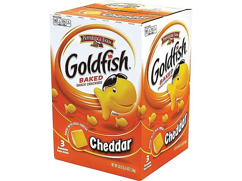Goldfish Cheddar Crackers, 58 oz., 3 Packs/Box