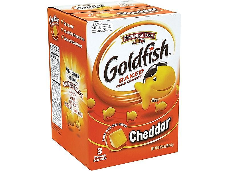Goldfish Cheddar Crackers, 58 oz., 3 Packs/Box