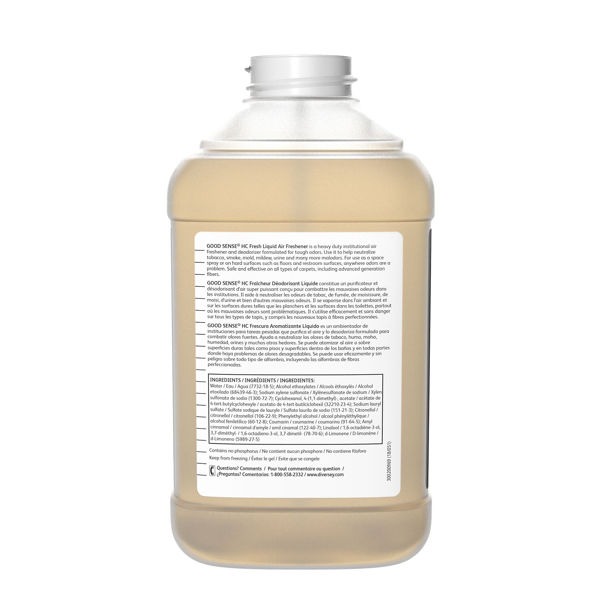 Good Sense HC 7 Air Freshener for Diversey J-Fill, Fresh, 2.5 L / 2.64 U.S. Qt., 2/Carton