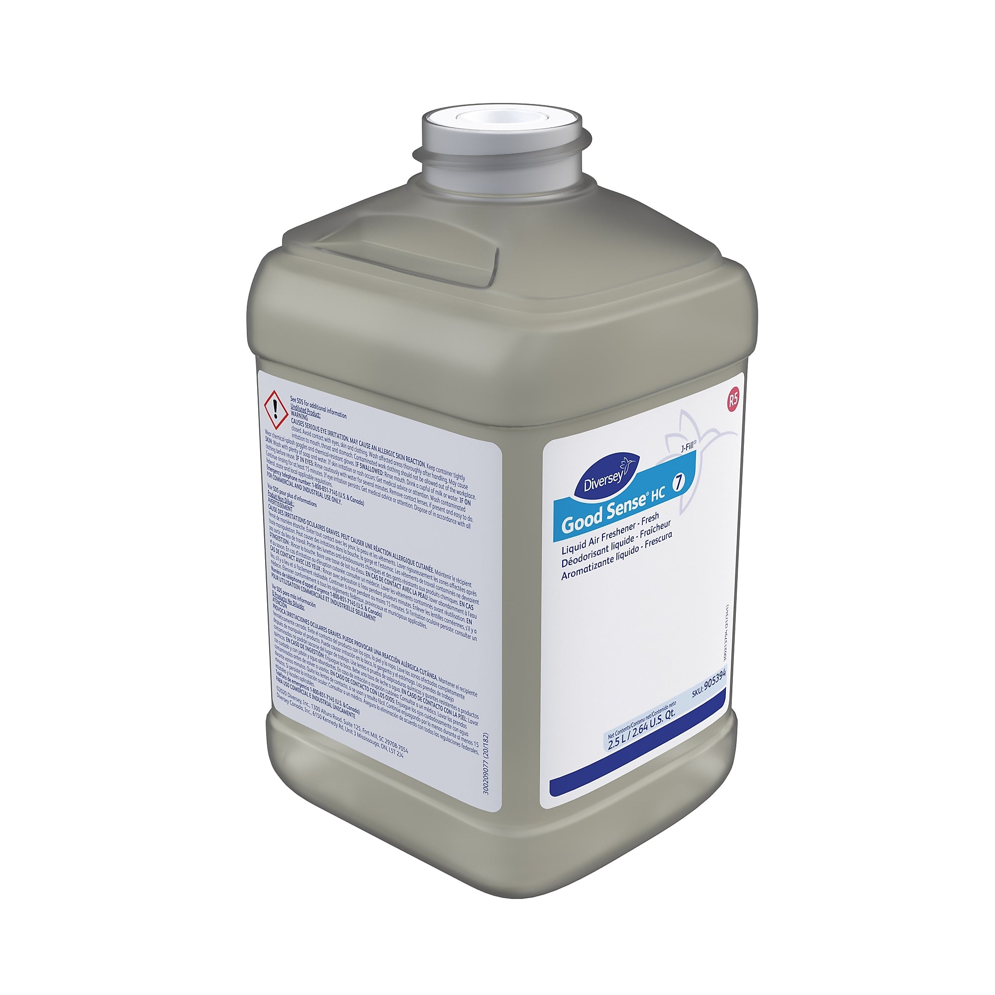 Good Sense HC 7 Air Freshener for Diversey J-Fill, Fresh, 2.5 L / 2.64 U.S. Qt., 2/Carton