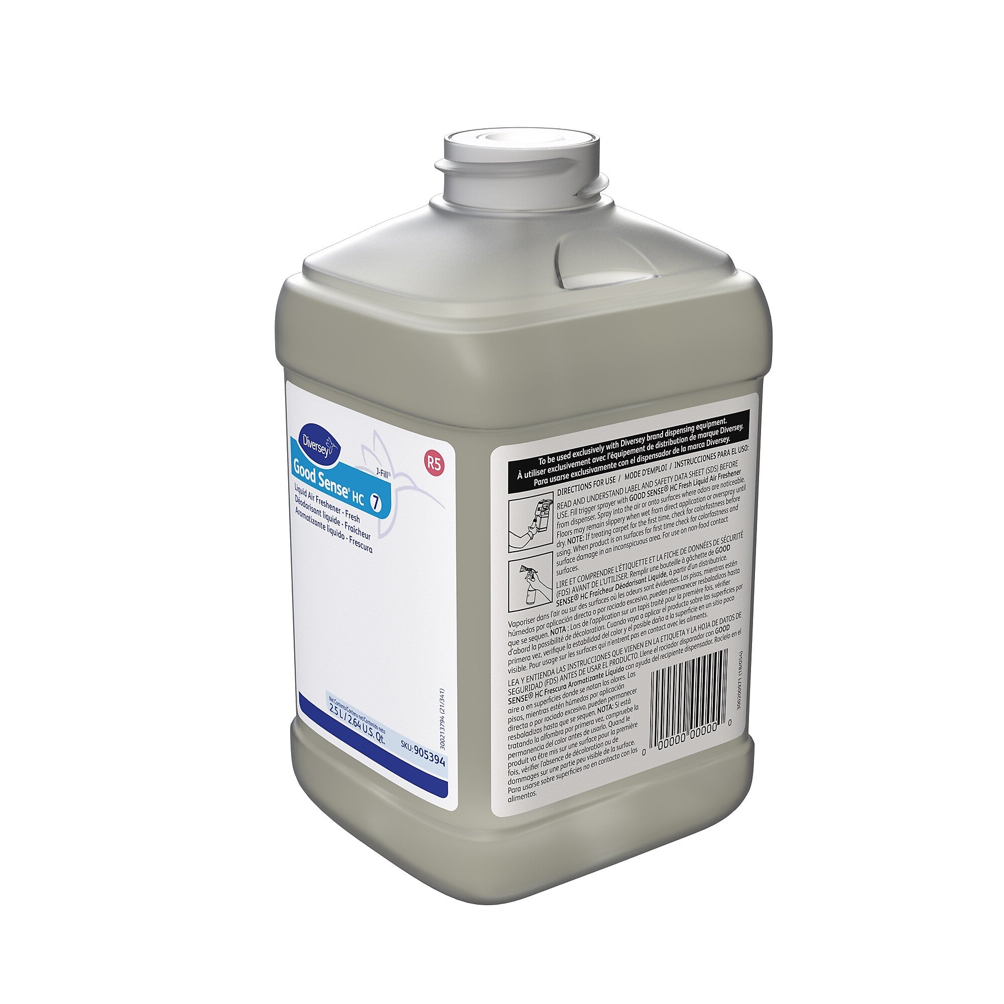 Good Sense HC 7 Air Freshener for Diversey J-Fill, Fresh, 2.5 L / 2.64 U.S. Qt., 2/Carton