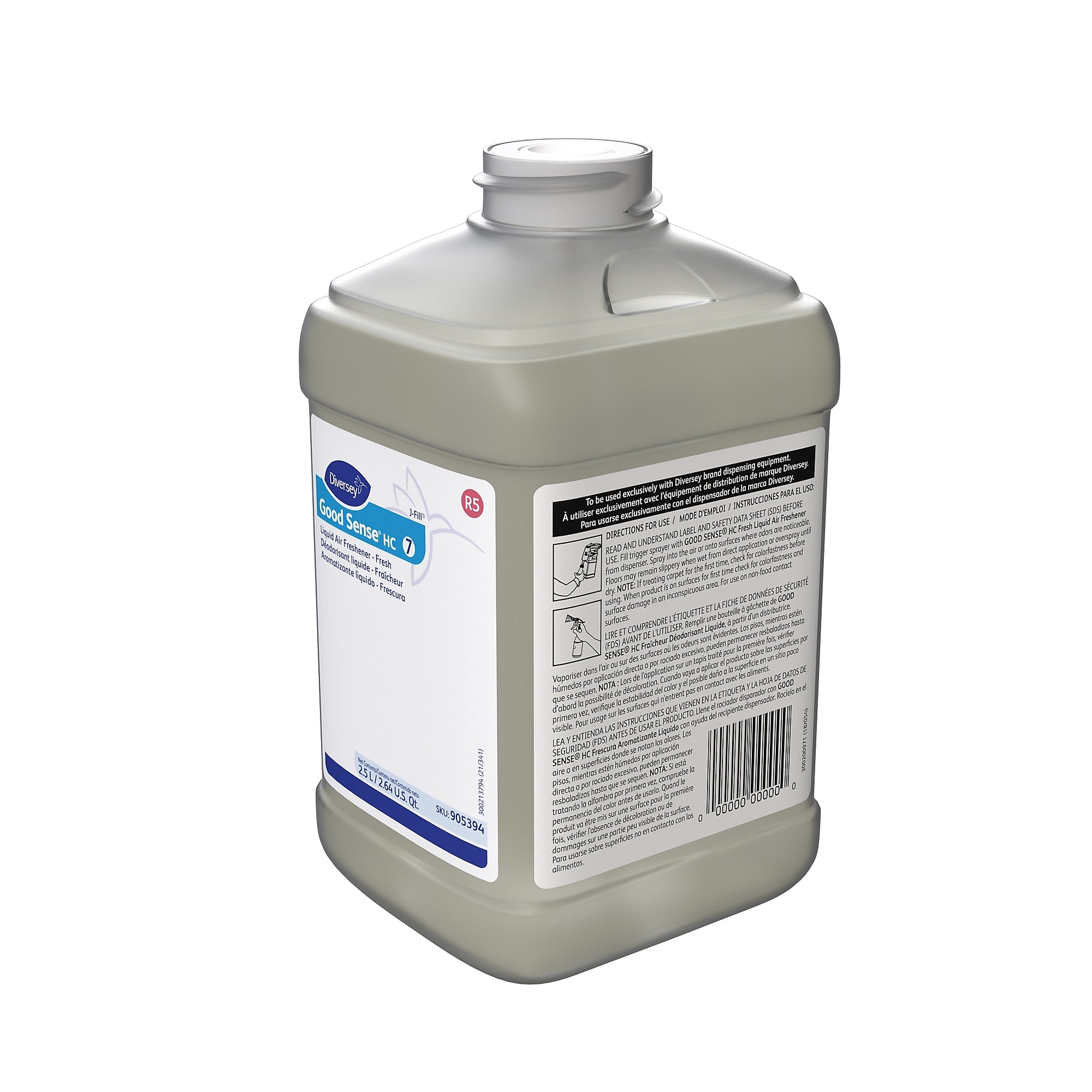 Good Sense HC 7 Air Freshener for Diversey J-Fill, Fresh, 2.5 L / 2.64 U.S. Qt., 2/Carton