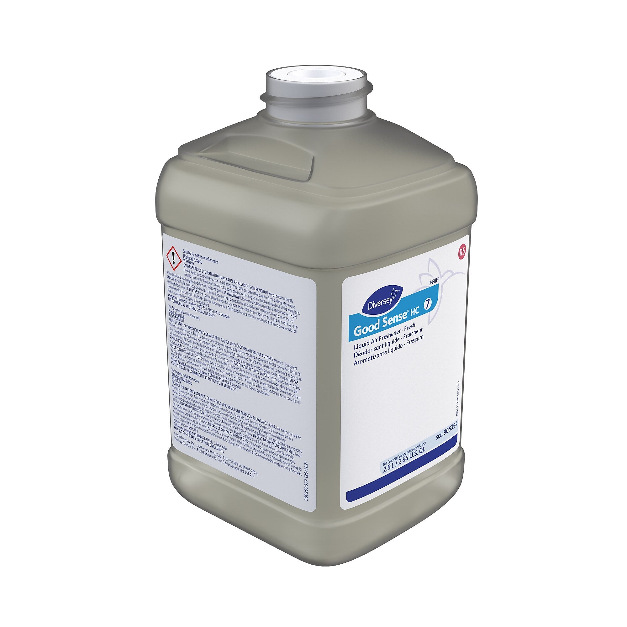 Good Sense HC 7 Air Freshener for Diversey J-Fill, Fresh, 2.5 L / 2.64 U.S. Qt., 2/Carton