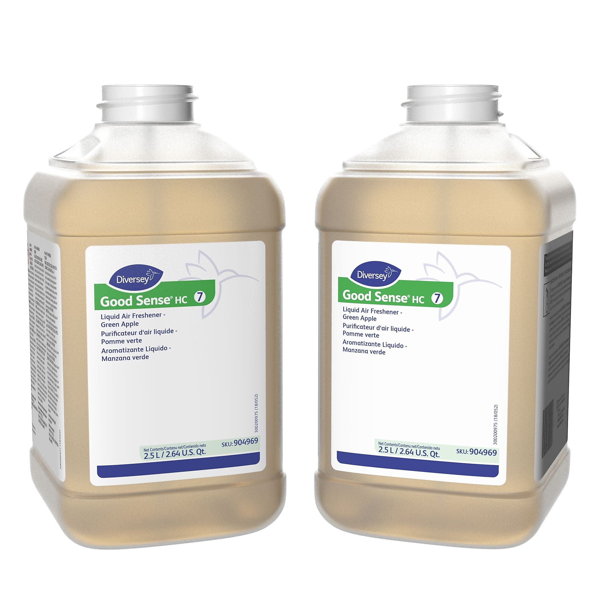Good Sense HC Air Freshener for Diversey J-Fill, Green Apple, 2.5 L / 2.64 U.S. Qt., 2/Carton