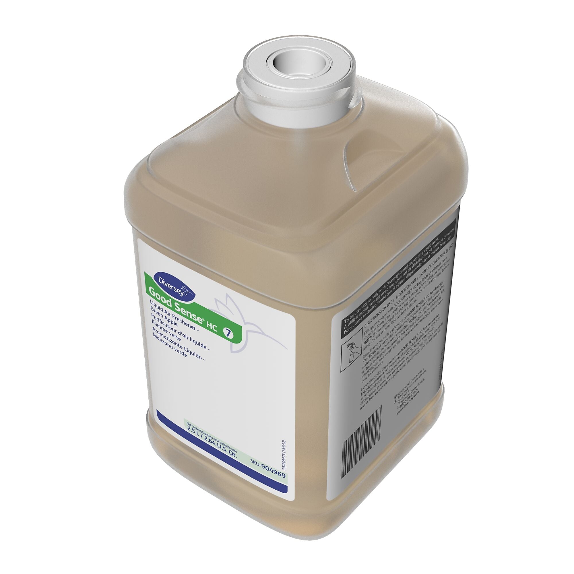 Good Sense HC Air Freshener for Diversey J-Fill, Green Apple, 2.5 L / 2.64 U.S. Qt., 2/Carton