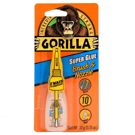 Gorilla Brush & Nozzle Super Glue, 0.35 oz.