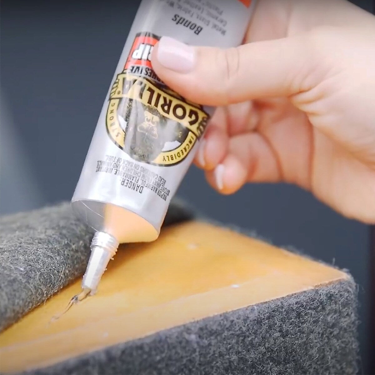 Gorilla Clear Grip Contact Adhesive, 3 oz., Crystal Clear