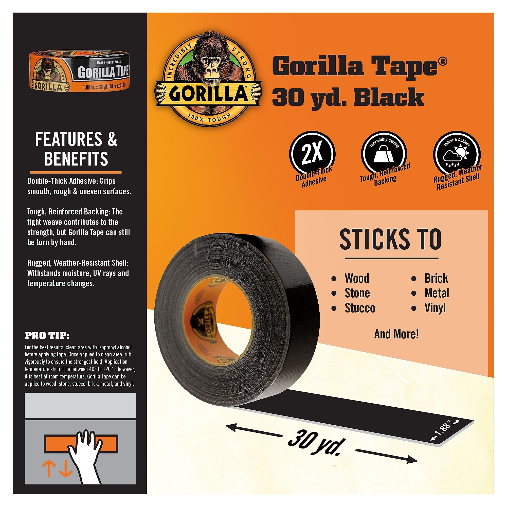 Gorilla Duct Tape, 1.88