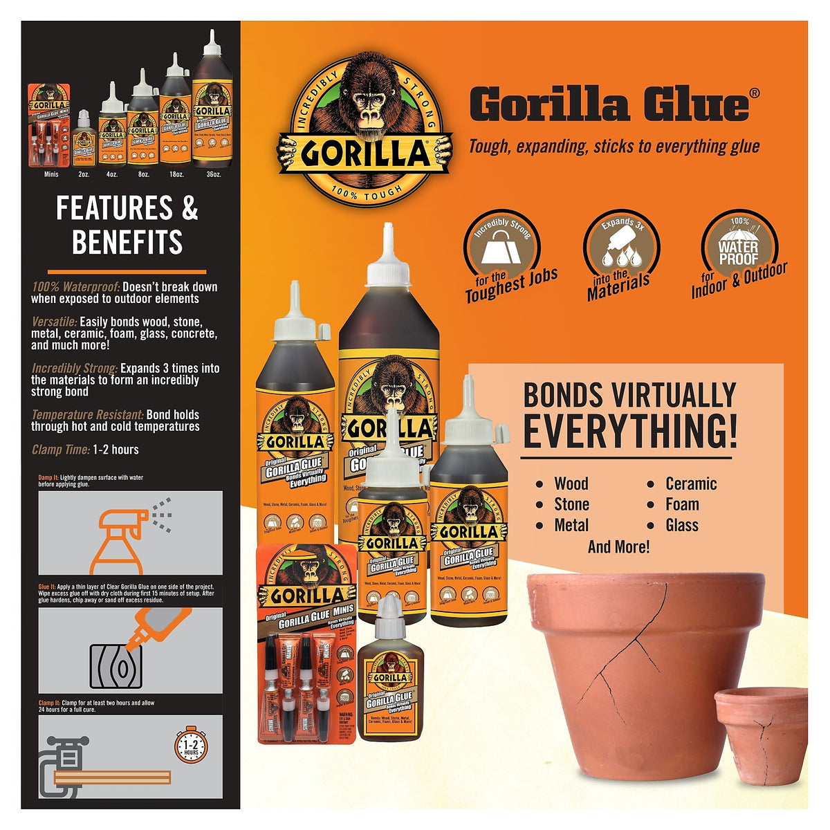 Gorilla Glue Original, 8 oz., Tan