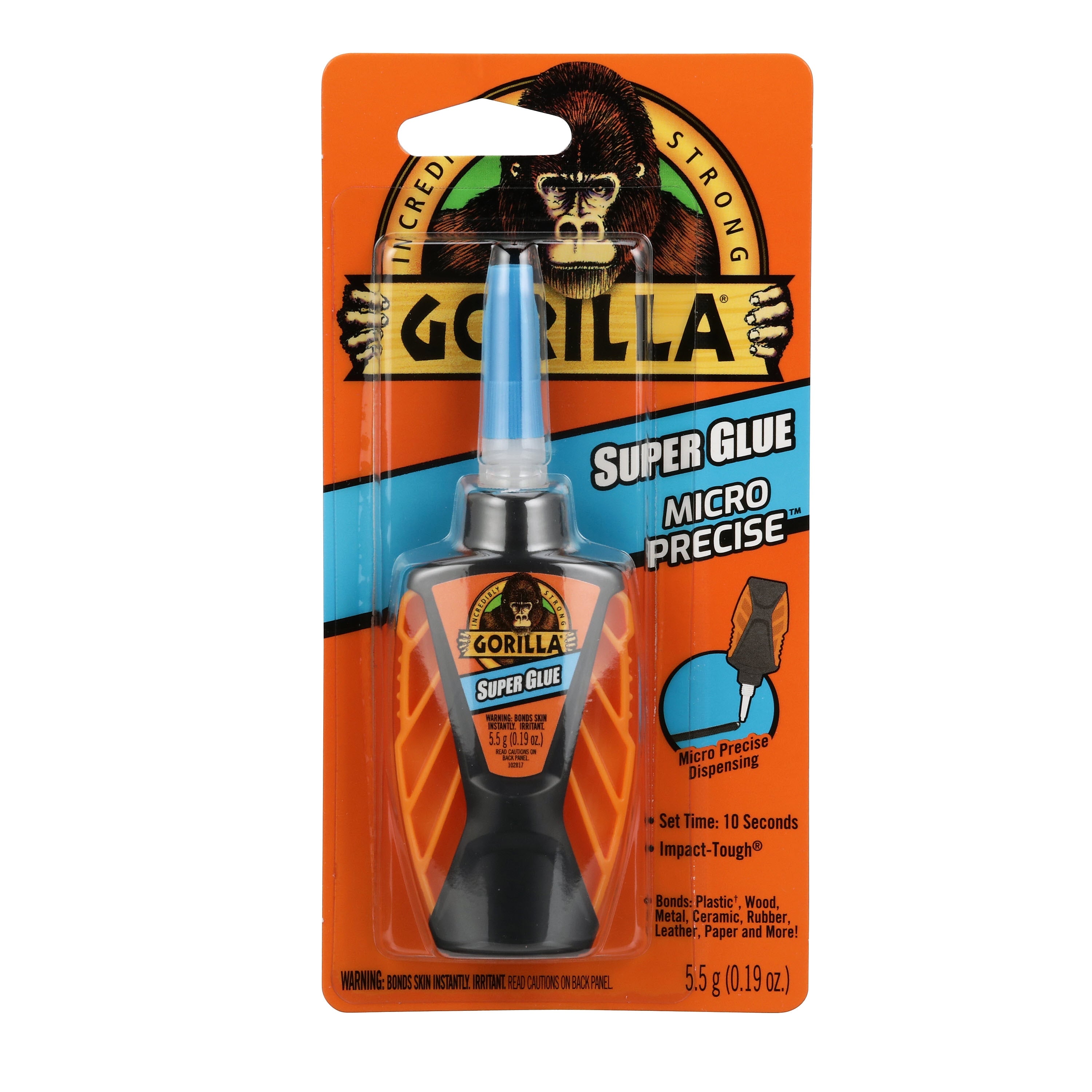 Gorilla Micro Precise Super Glue, 0.19 oz.