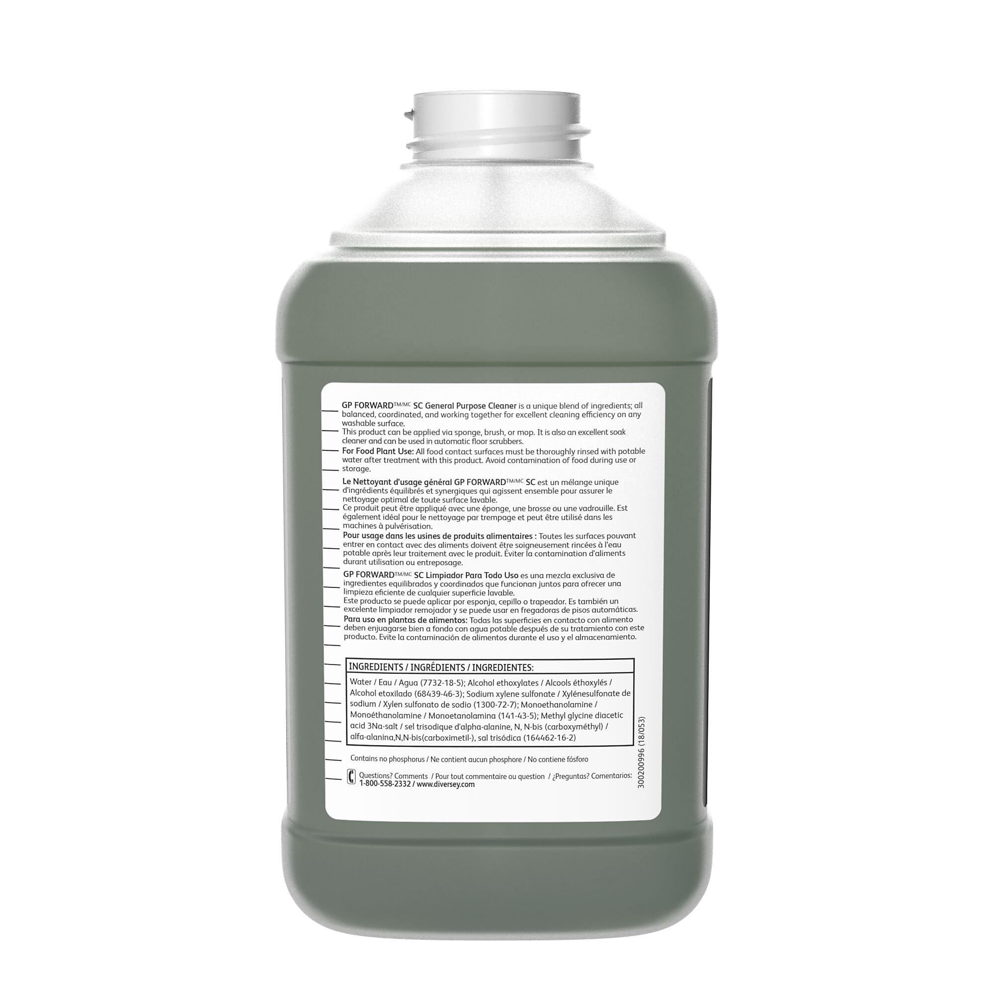 GP Forward SC 8 Multipurpose Cleaner for Diversey J-Fill, Citrus, 84.5 Fl.Oz., 2/Carton
