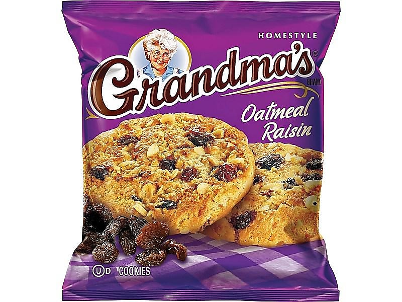 Grandma's Oatmeal Raisin Cookies, 2.5 oz, 60/Carton