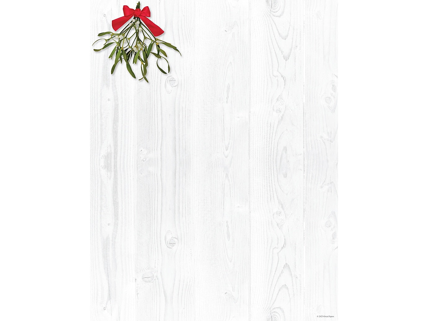 Great Papers Barnyard Mistletoe Holiday Letterhead, Multicolor, 50/Pack