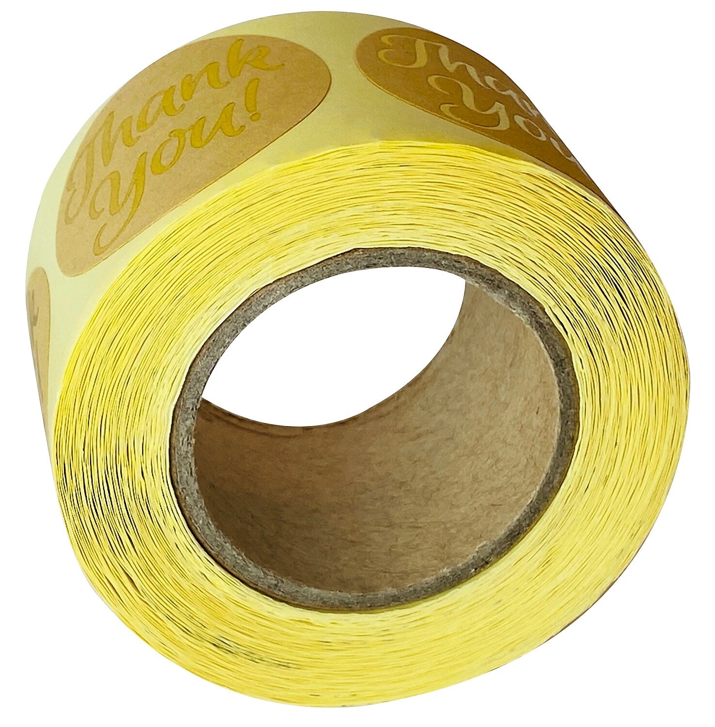 Great Papers! Foil Thank You Stickers on Kraft Paper, 1.57