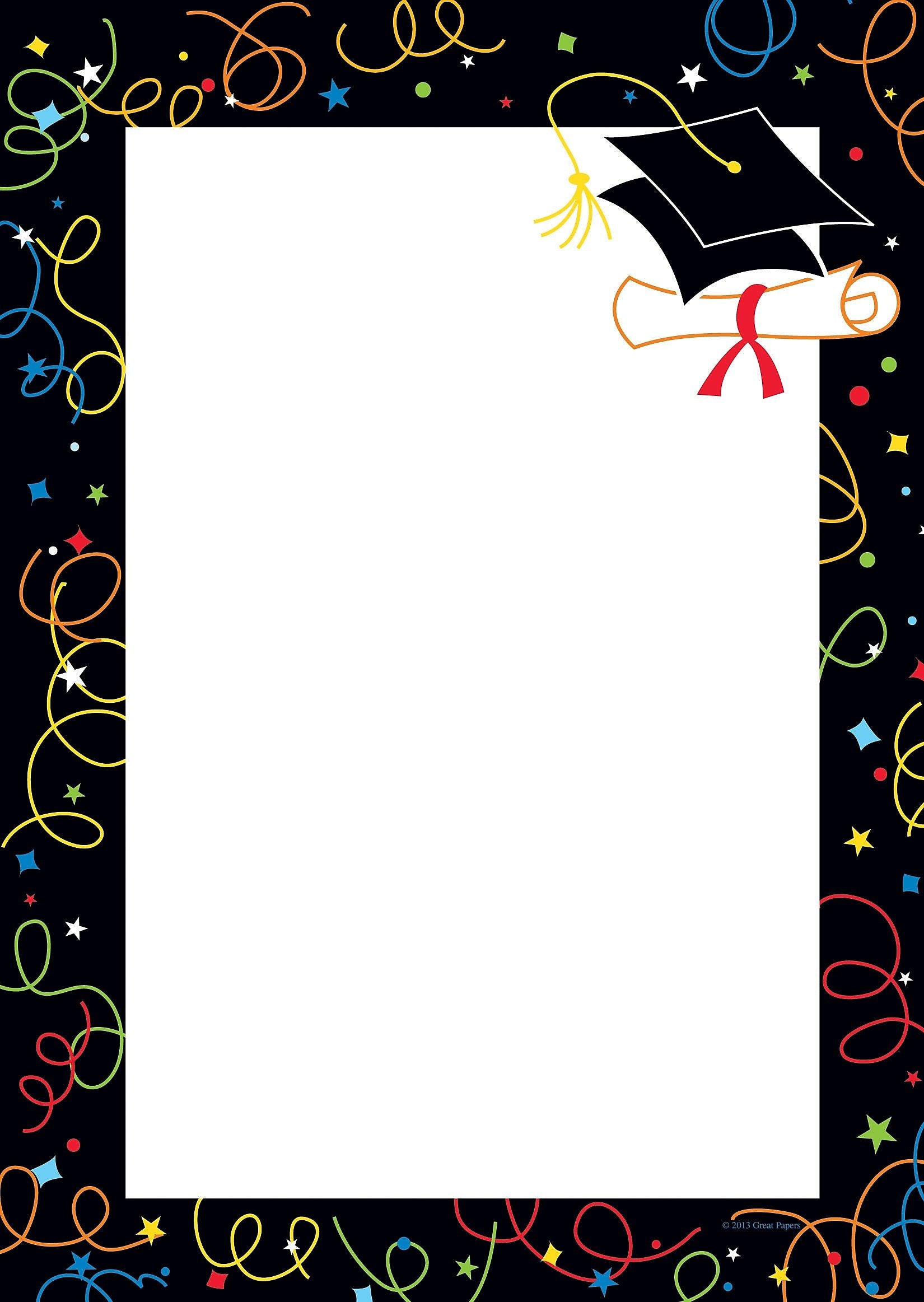 Great Papers® Grad Swirls Invitations with Envelopes, 3/Pack
