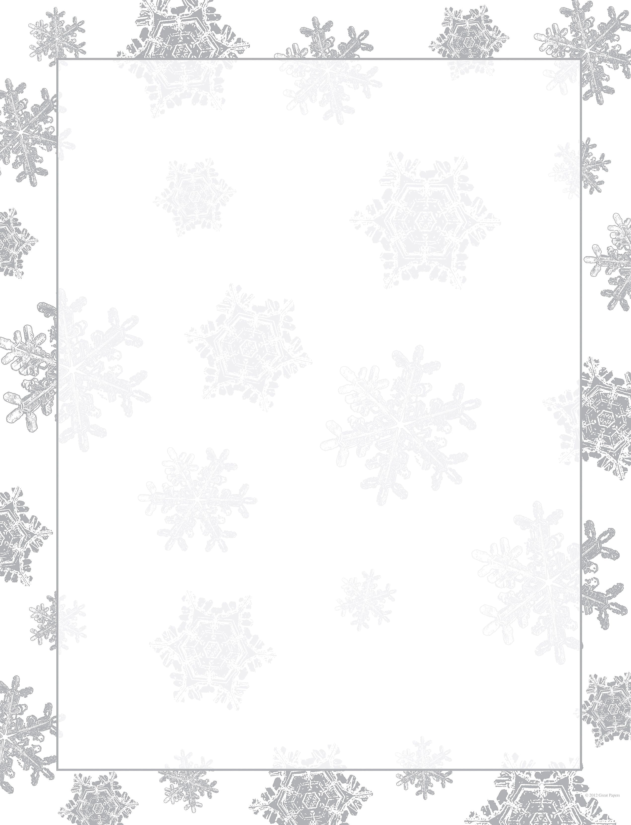 Great Papers® Holiday Stationery Icy Flakes , 40/Count