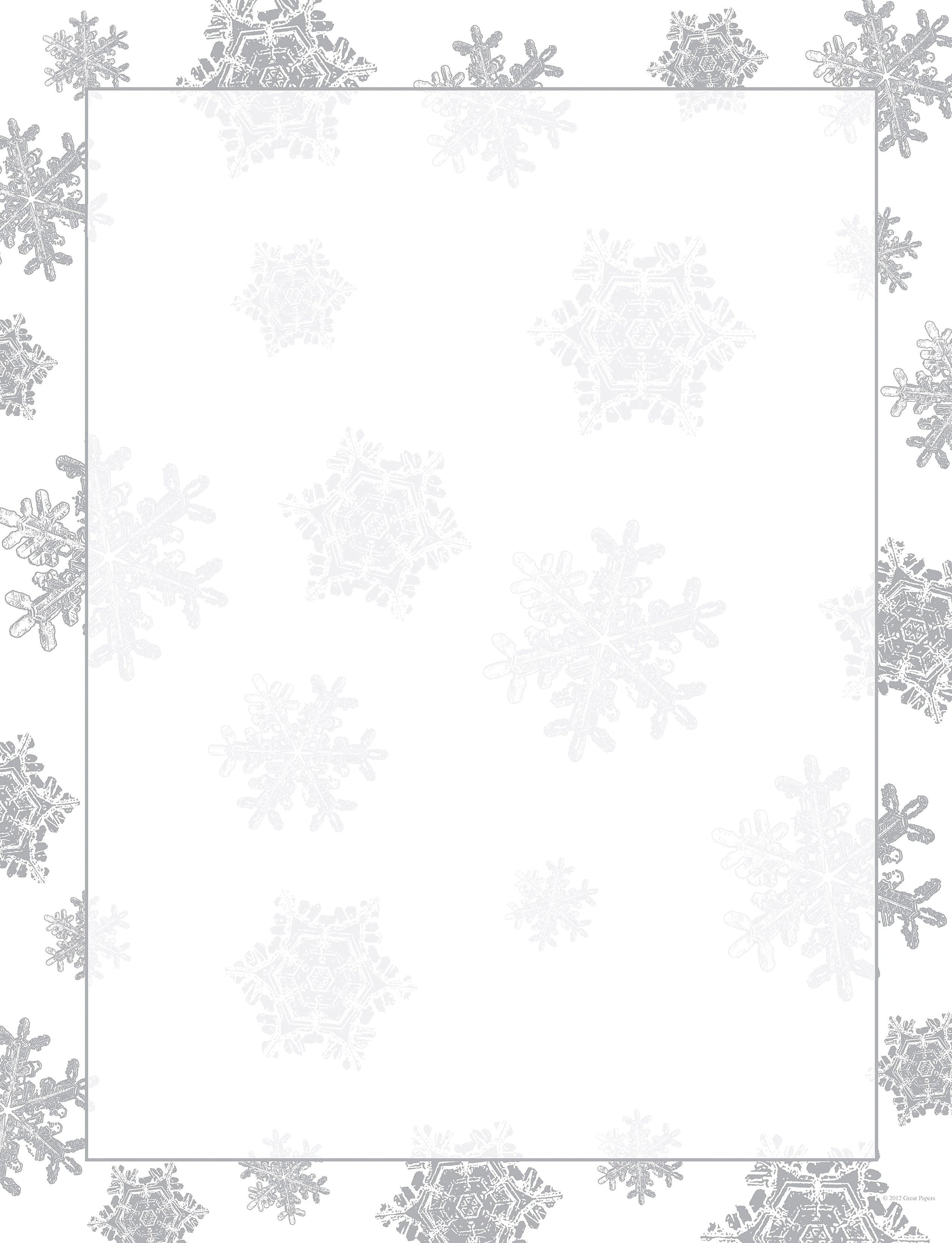 Great Papers® Holiday Stationery Icy Flakes , 40/Count