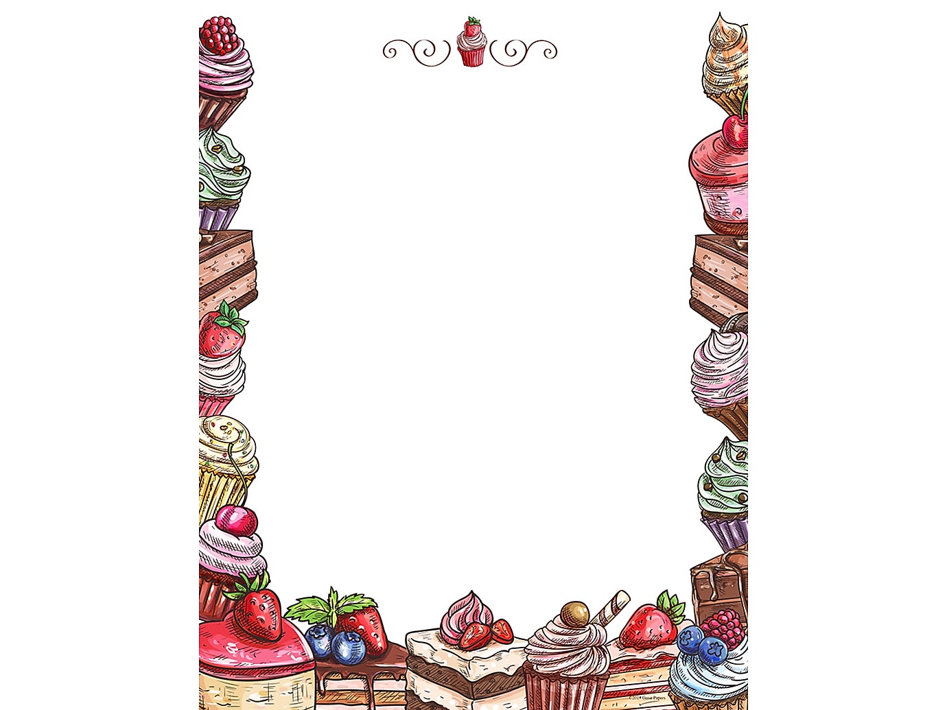 Great Papers! Indulgence Everyday Letterhead, Multicolor, 80/Pack