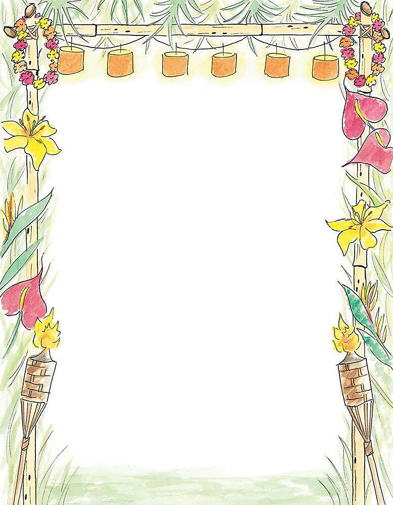 Great Papers! Luau Letterhead, Multicolor, 80/Pack