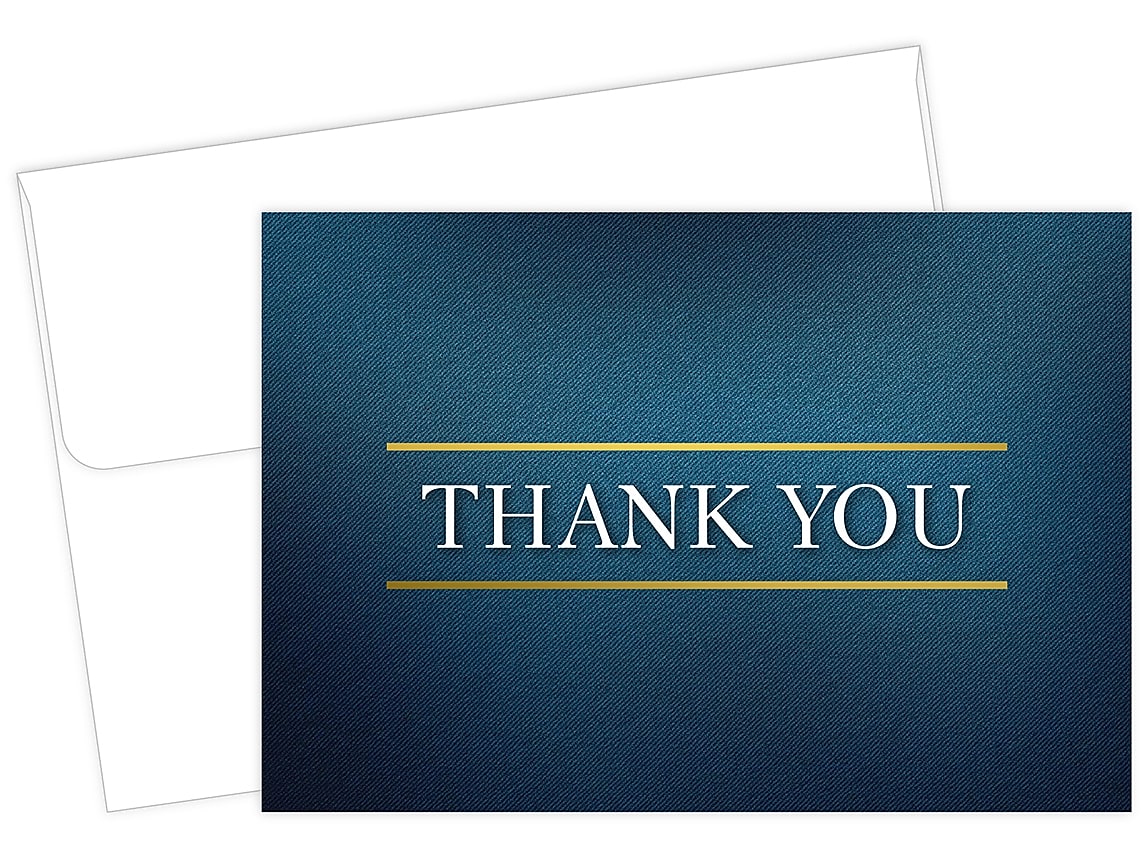 Great Papers! Medieval Smooth Personal Thank You Notecard, Multicolor, 50/Pack