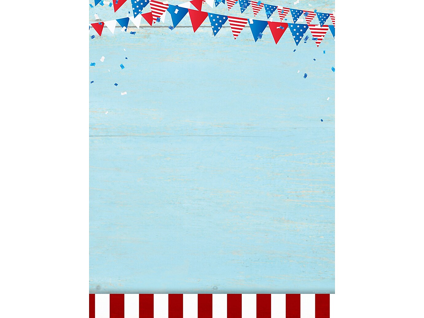 Great Papers! Patriotic Picnic Letterhead, Multicolor, 80/Pack