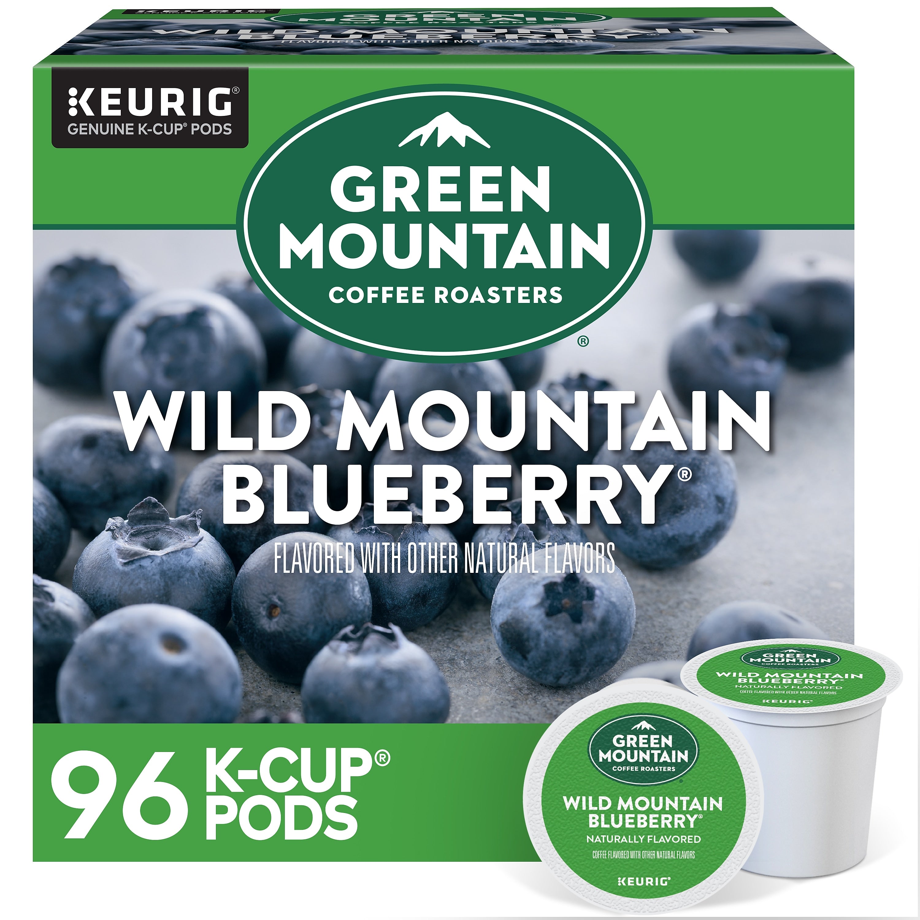 Green Mountain Wild Mountain Blueberry Coffee Keurig® K-Cup® Pods, Light Roast, 96/Carton