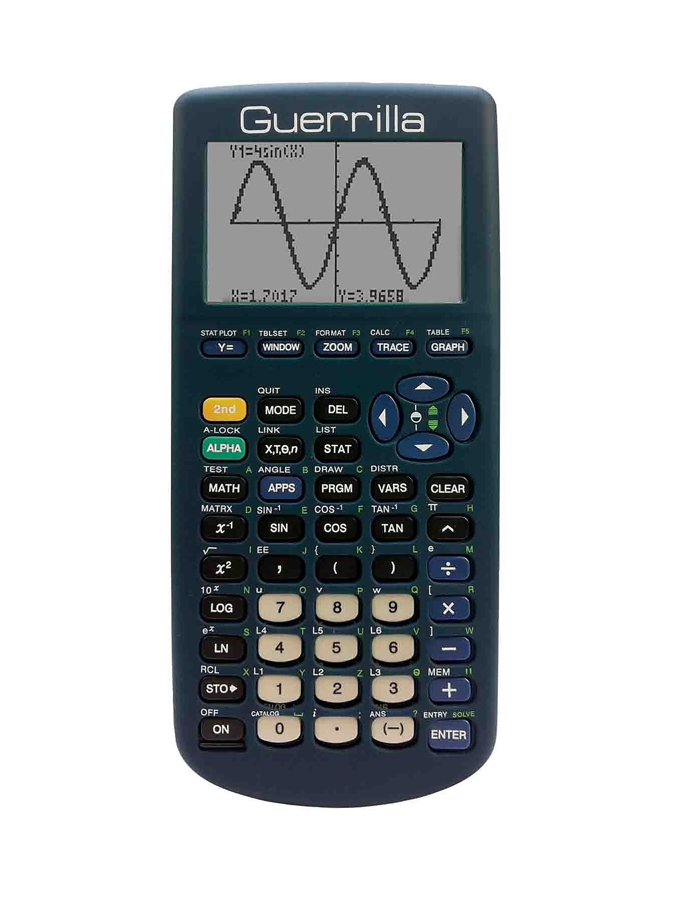 Guerrilla® Silicone Case For Texas Instruments TI 83 Plus Graphing Calculator, Navy