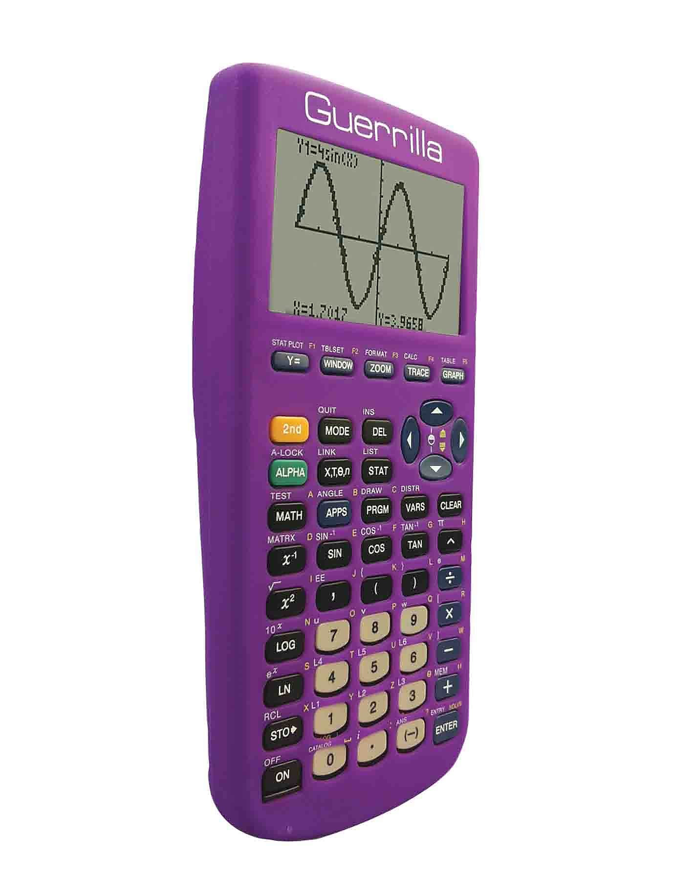 Guerrilla® Silicone Case For Texas Instruments TI 83 Plus Graphing Calculator, Purple