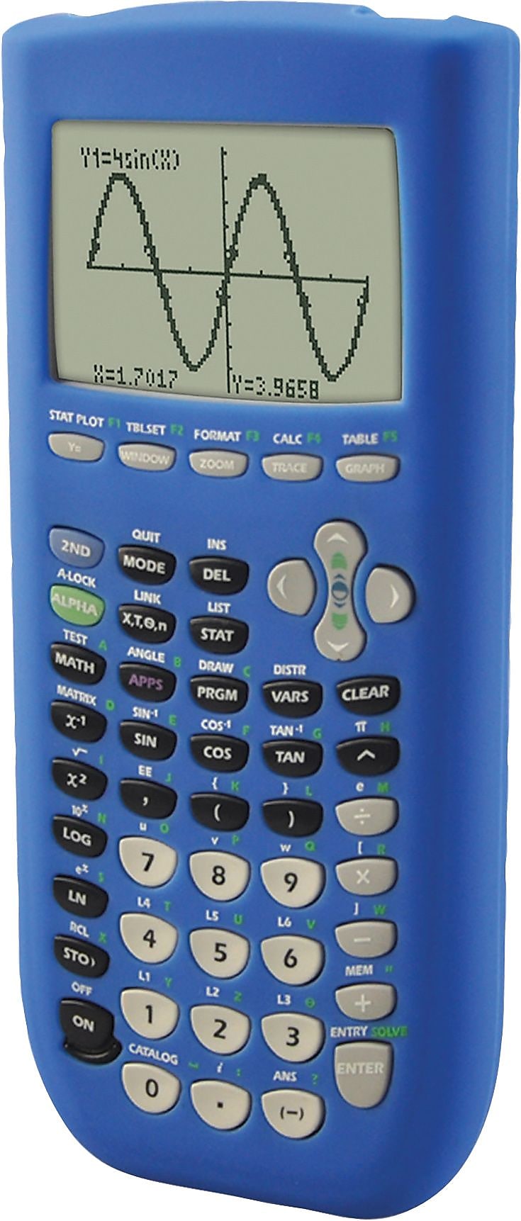 Guerrilla Silicone Case for Texas Instruments TI 84 Plus Graphing Calculator, Blue