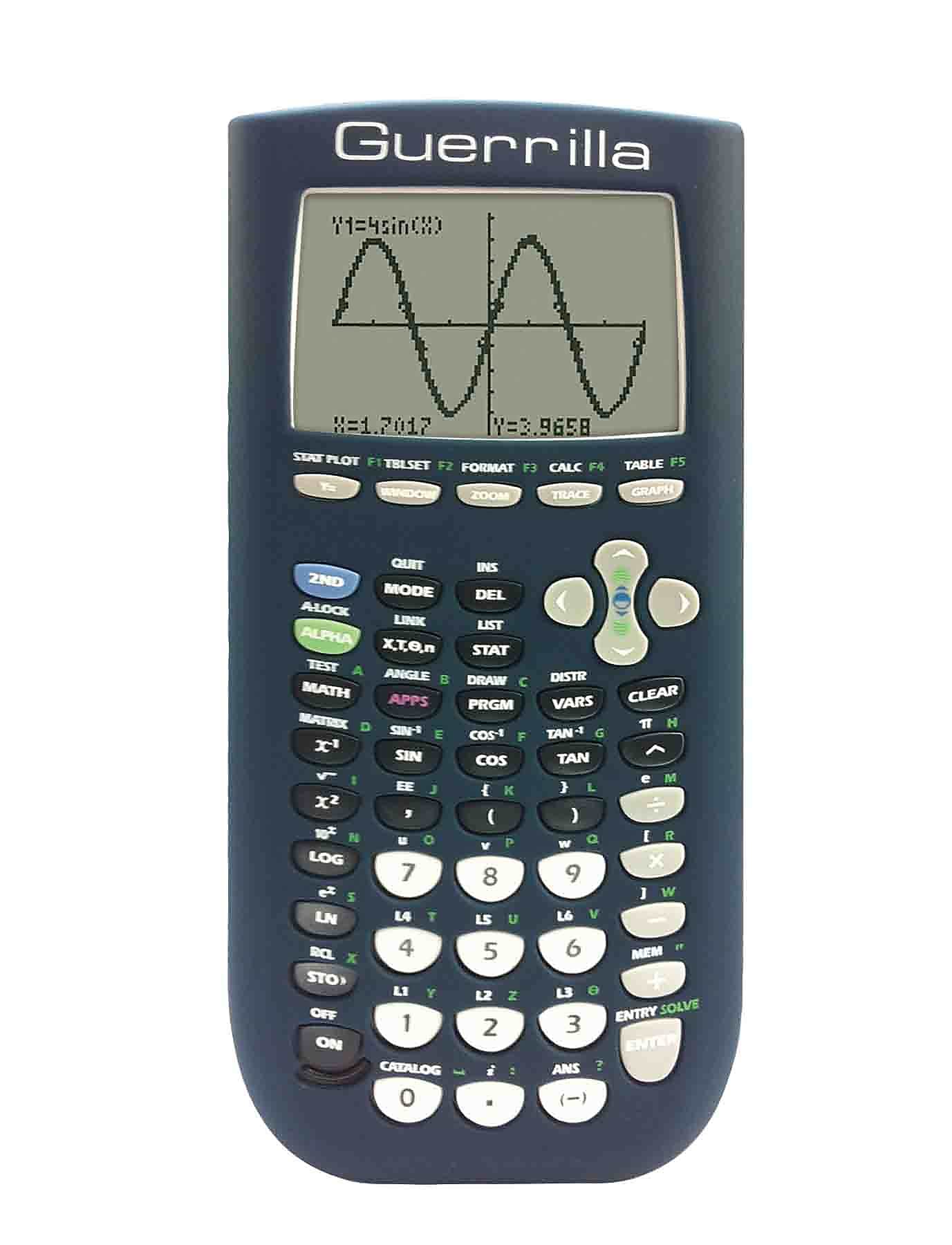 Guerrilla® Silicone Case For Texas Instruments TI 84 Plus Graphing Calculator, Navy