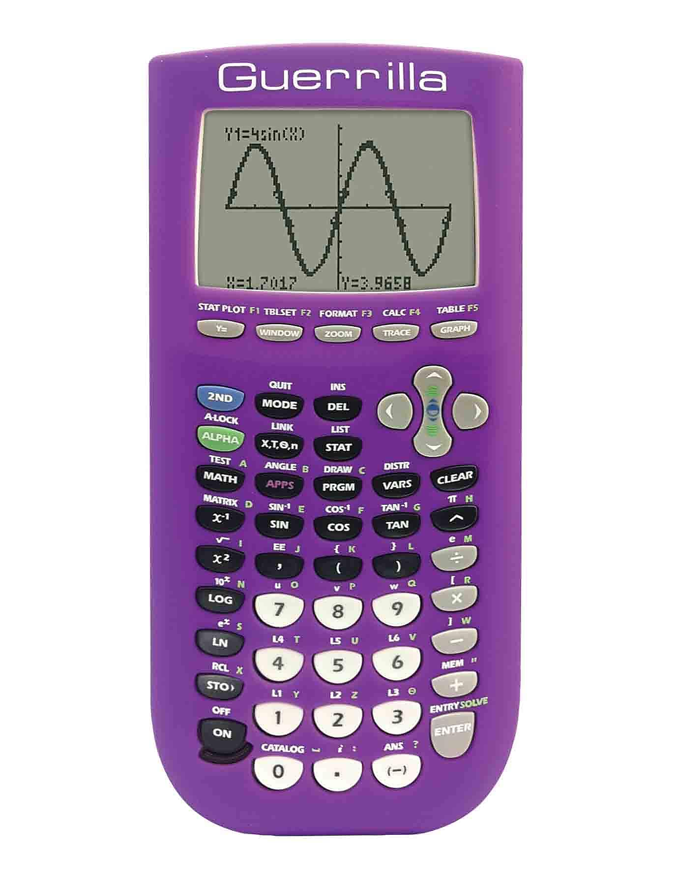 Guerrilla® Silicone Case For Texas Instruments TI 84 Plus Graphing Calculator, Purple