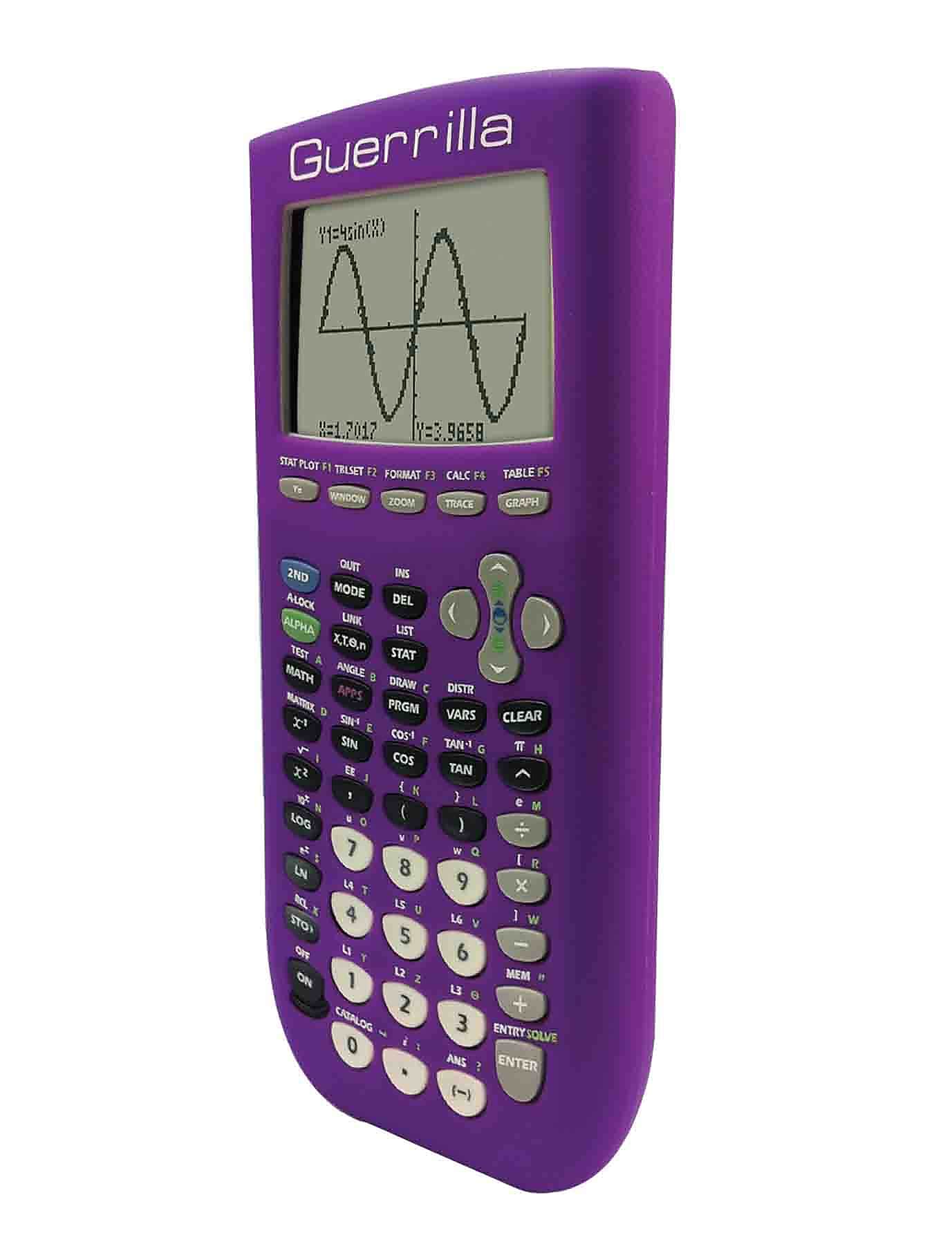 Guerrilla® Silicone Case For Texas Instruments TI 84 Plus Graphing Calculator, Purple
