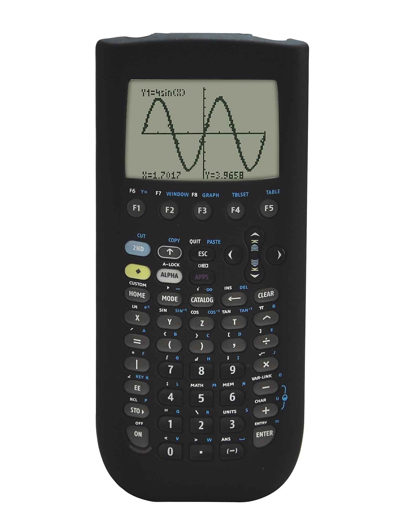 Guerrilla® Silicone Case For Texas Instruments TI 89 Titanium Graphing Calculator, Black