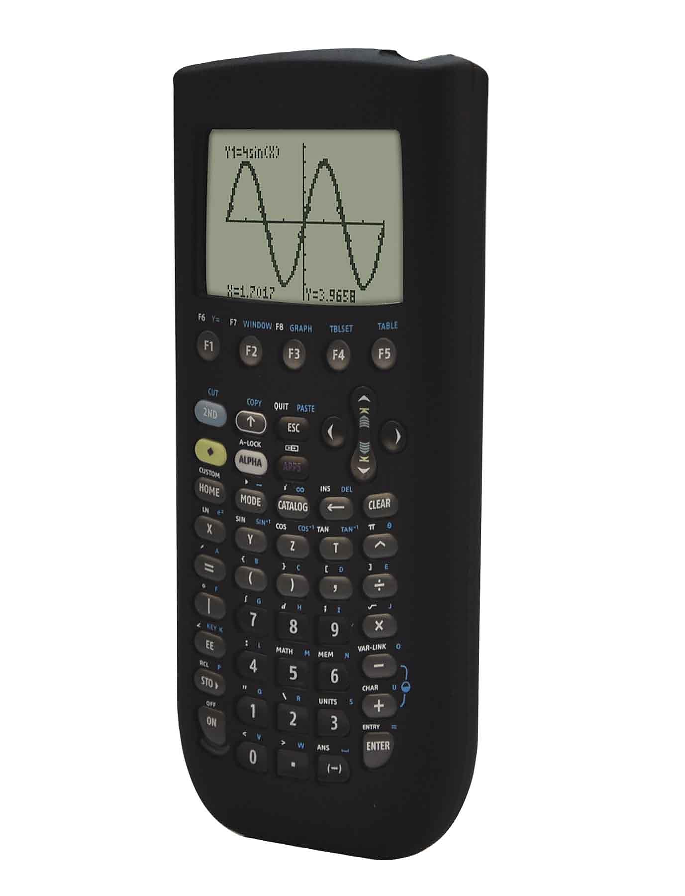 Guerrilla® Silicone Case For Texas Instruments TI 89 Titanium Graphing Calculator, Black