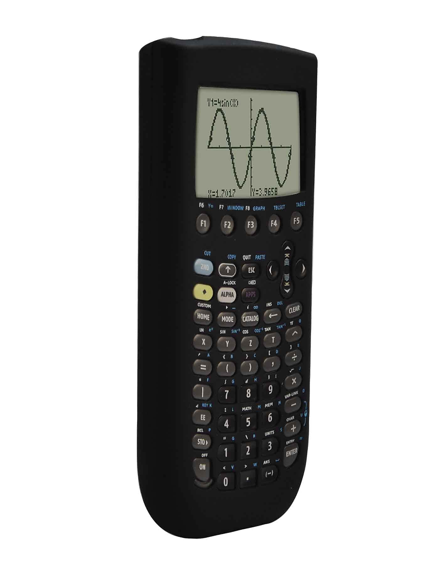 Guerrilla® Silicone Case For Texas Instruments TI 89 Titanium Graphing Calculator, Black