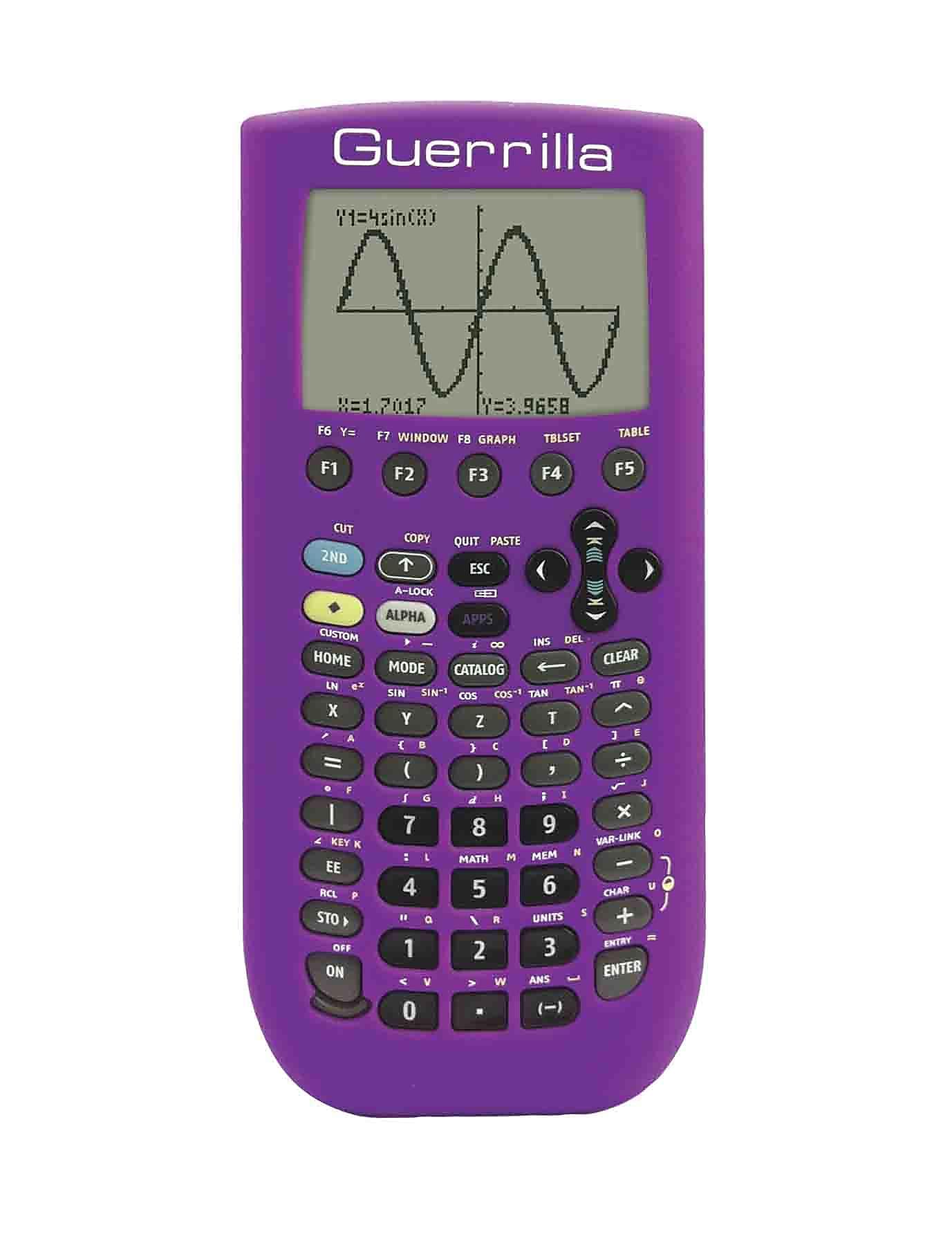 Guerrilla® Silicone Case For Texas Instruments TI 89 Titanium Graphing Calculator, Purple