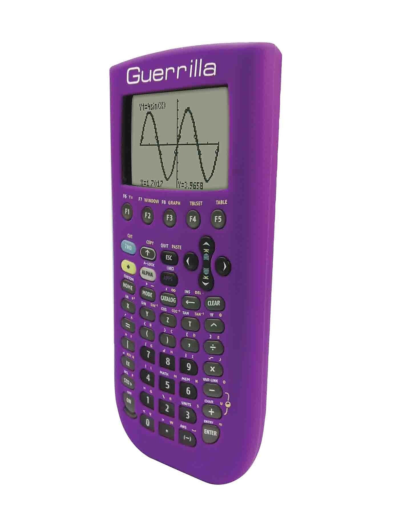 Guerrilla® Silicone Case For Texas Instruments TI 89 Titanium Graphing Calculator, Purple