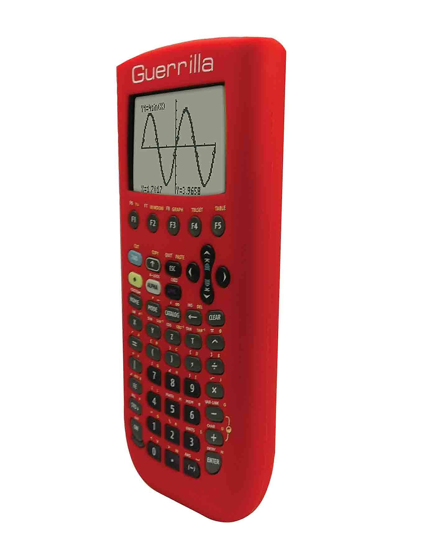 Guerrilla® Silicone Case For Texas Instruments TI 89 Titanium Graphing Calculator, Red