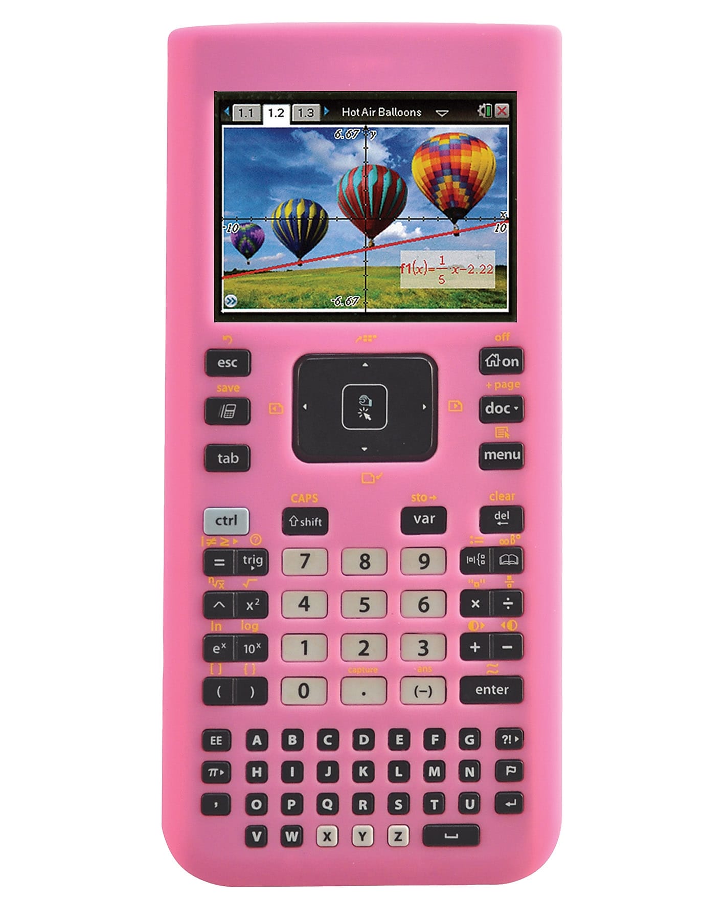 Guerrilla® Silicone Case For Texas Instruments TI Nspire CX& CX CAS Graphing Calculator, Pink