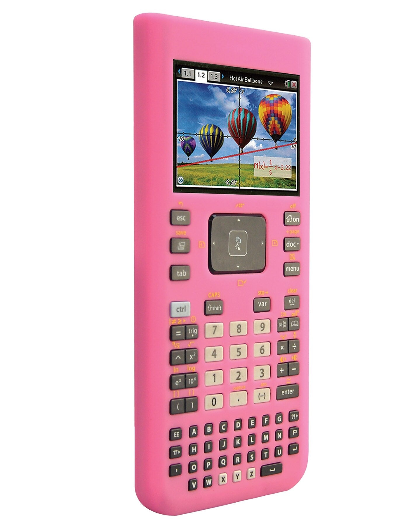 Guerrilla® Silicone Case For Texas Instruments TI Nspire CX& CX CAS Graphing Calculator, Pink
